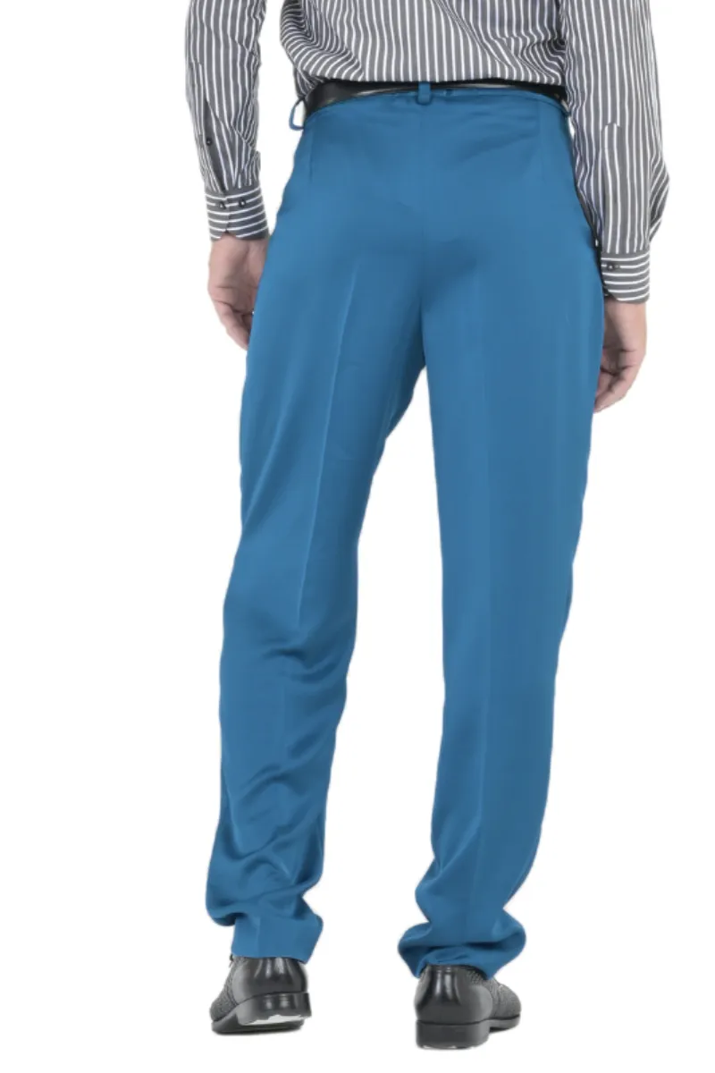 Satin Men's Tango Pants With Two Pleats