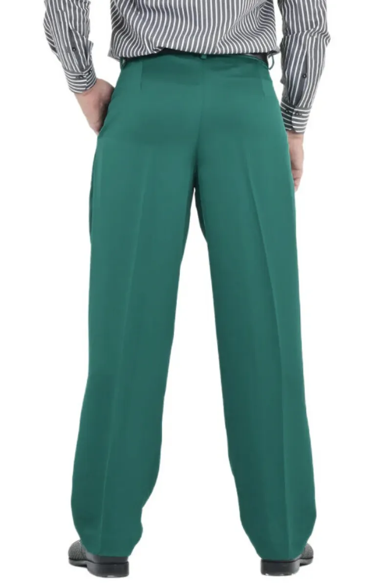 Satin Men's Tango Pants With Two Pleats