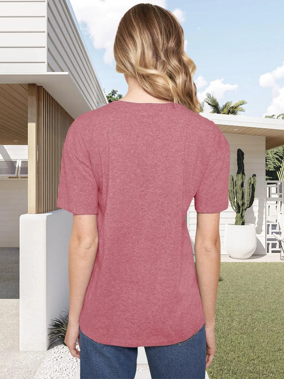 Savarana Graphic Tees for Women Be Kind Letter Print Shirts Funny Love Heart T Shirt Inspirational Happy Short Sleeve Tops