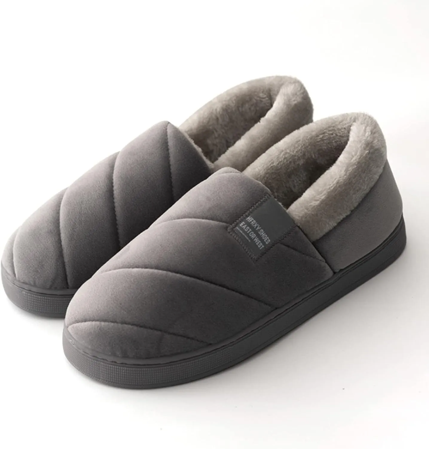 SBGMoSJ Winter Indoor Slippers for Women Fuzzy Winter Slippers Cute House Slippers Womens Fluffy Slippers for Men Funny Pink Christmas Tree Gifts for Husband 2023