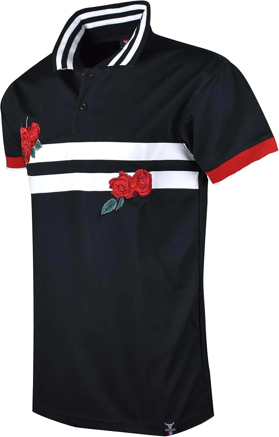 Screenshotbrand Mens Hipster Hip-Hop Premium Tees - Stylish Fashion Embroidery Polo T-Shirt