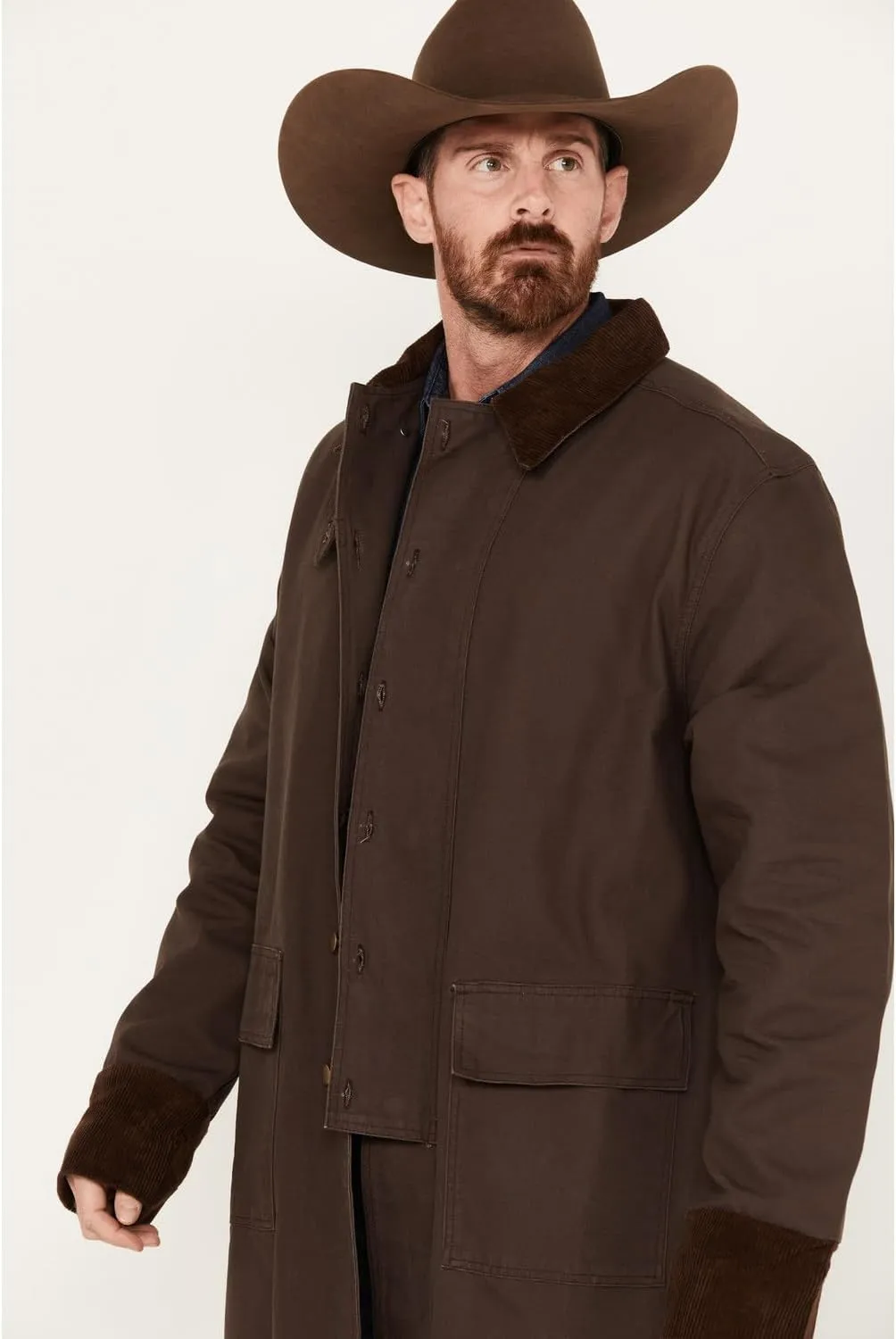Scully Men's Long Canvas Jacket
