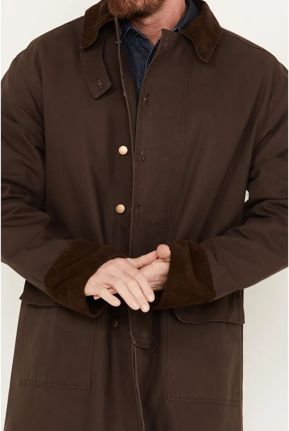 Scully Men's Long Canvas Jacket
