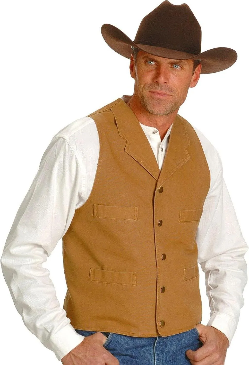 Scully Men's Rangewear Cotton Canvas Vest