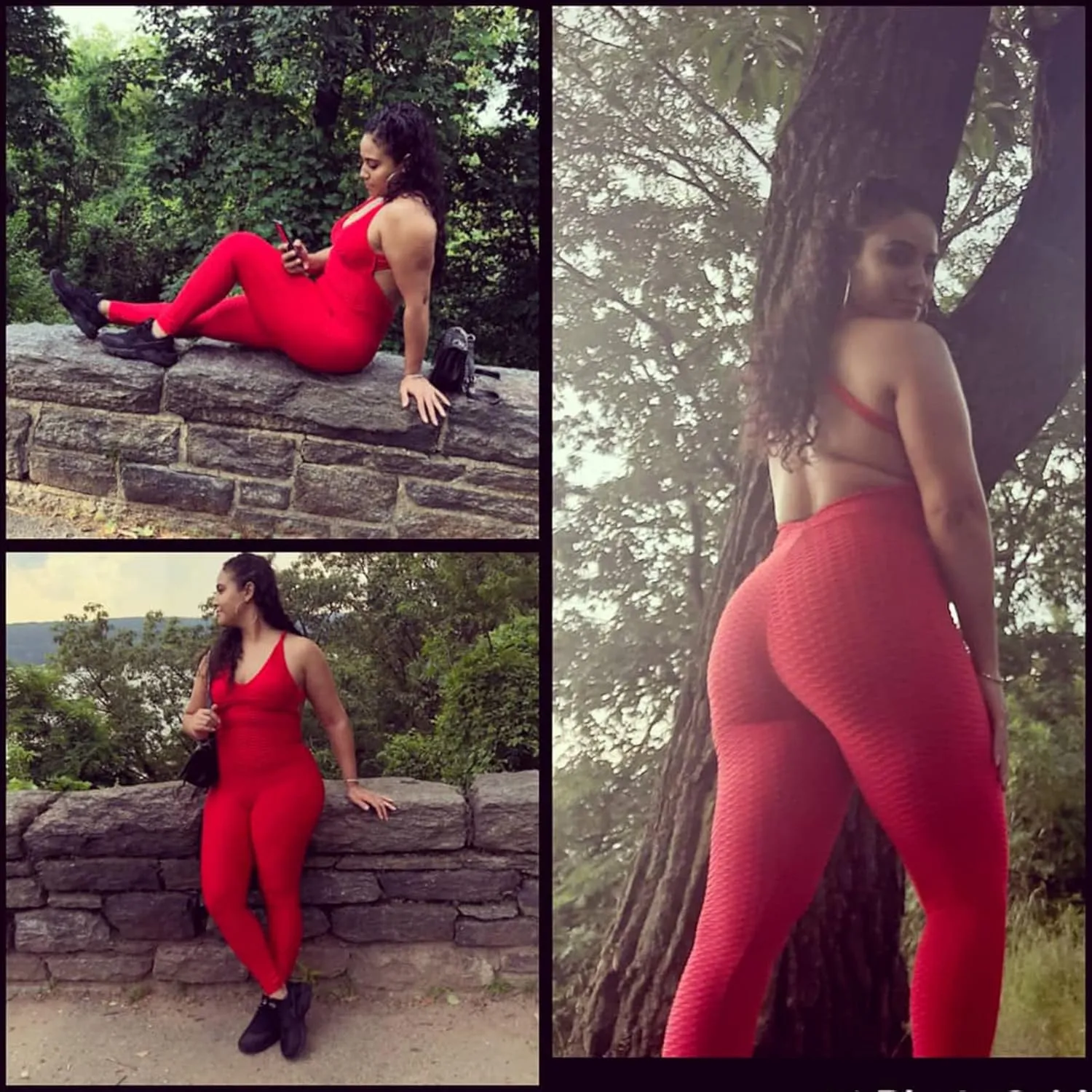 SEASUM Women Texture Bodysuit Sleevesless Sport One-Piece Backless Sexy Slimming Bodycon Rompers Jumpsuit M