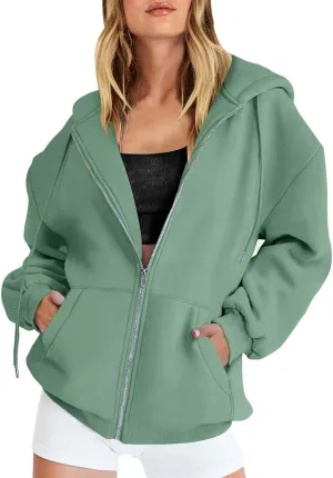 SHAOBGE Fall Oversized Hoodies Sweats for Women 2024 Casual Sports Long Sleeve Sweatshirts Pullover Fleece Y2k Hooded Sweater