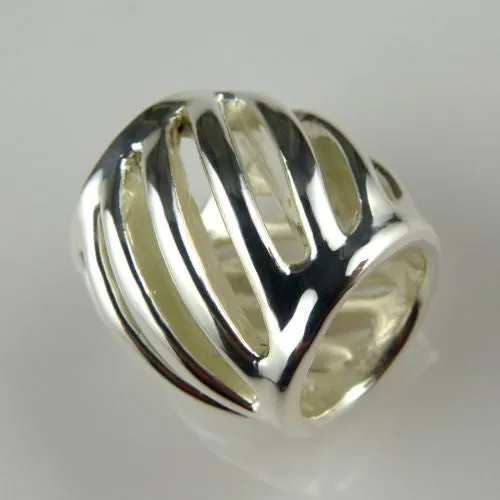 Simon Sebbag Sterling Silver Slide Bead 208 for Leather Necklace