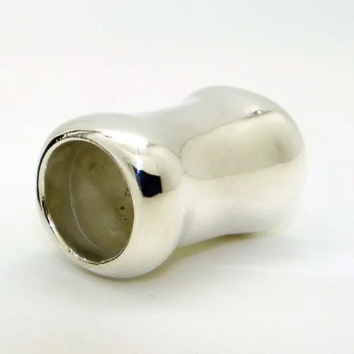 Simon Sebbag Sterling Silver Smooth Tube Slide Bead 54 for Leather Necklace
