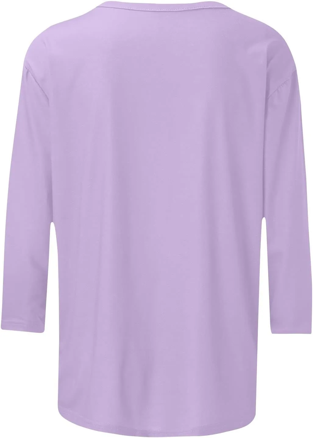 slqdgmryz 3/4 Length Sleeve Womens Tops Dressy Casual Crewneck Tshirts Shirts with Pocket Three Quarter Workout Blouses