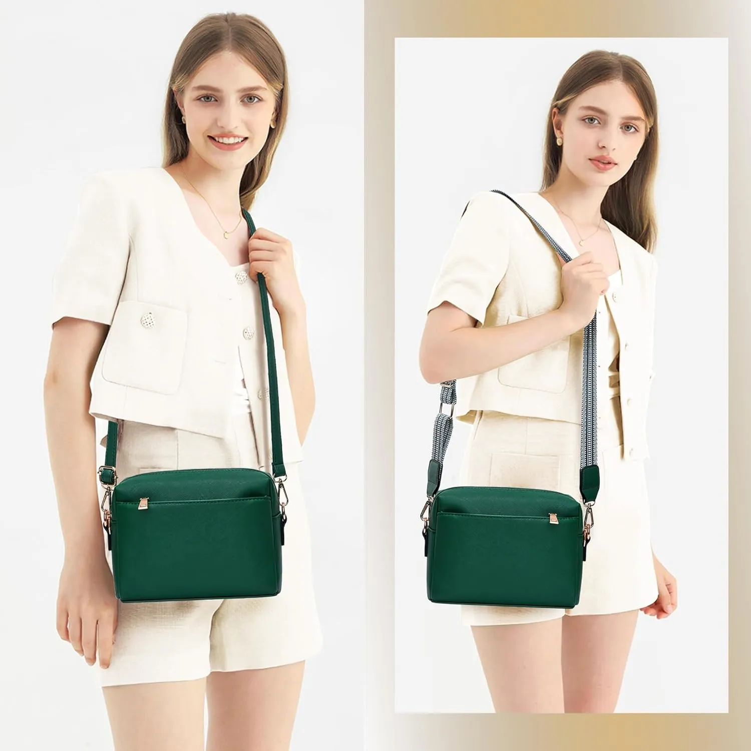 Small Crossbody Bags for Women Vegan Leather Purses Women's Shoulder Handbags Wallet Satchel Cross Body Purse