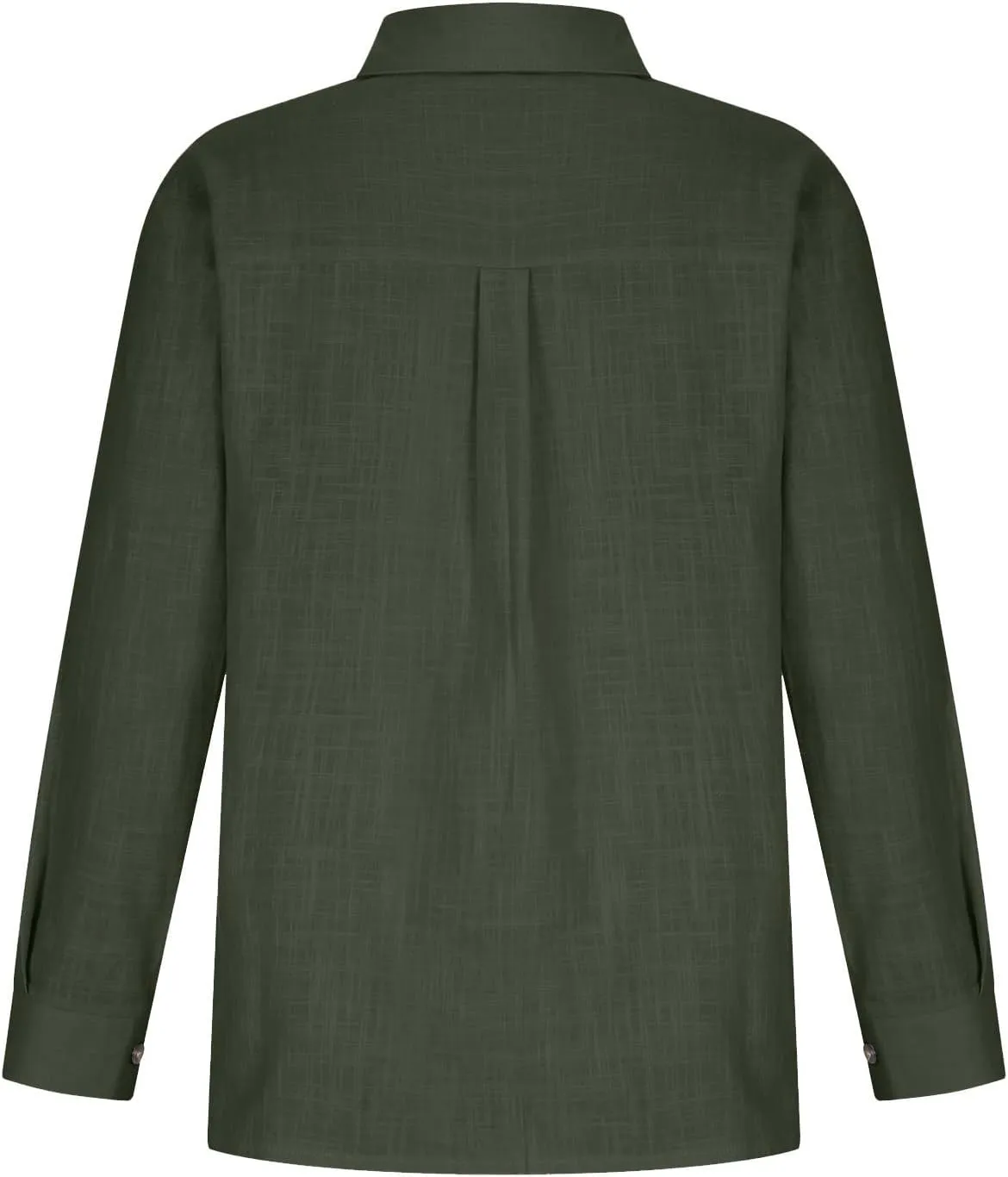 SMIDOW Womens Cotton Linen Button Down Shirt