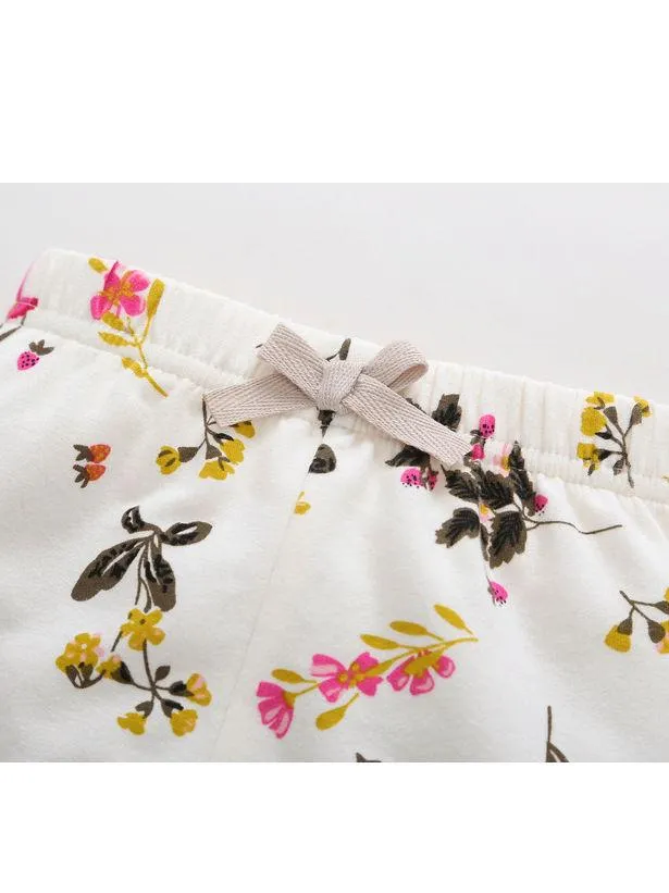 Spring Baby Girl Flower 2-Piece Outfits Hooded Jacket Pants