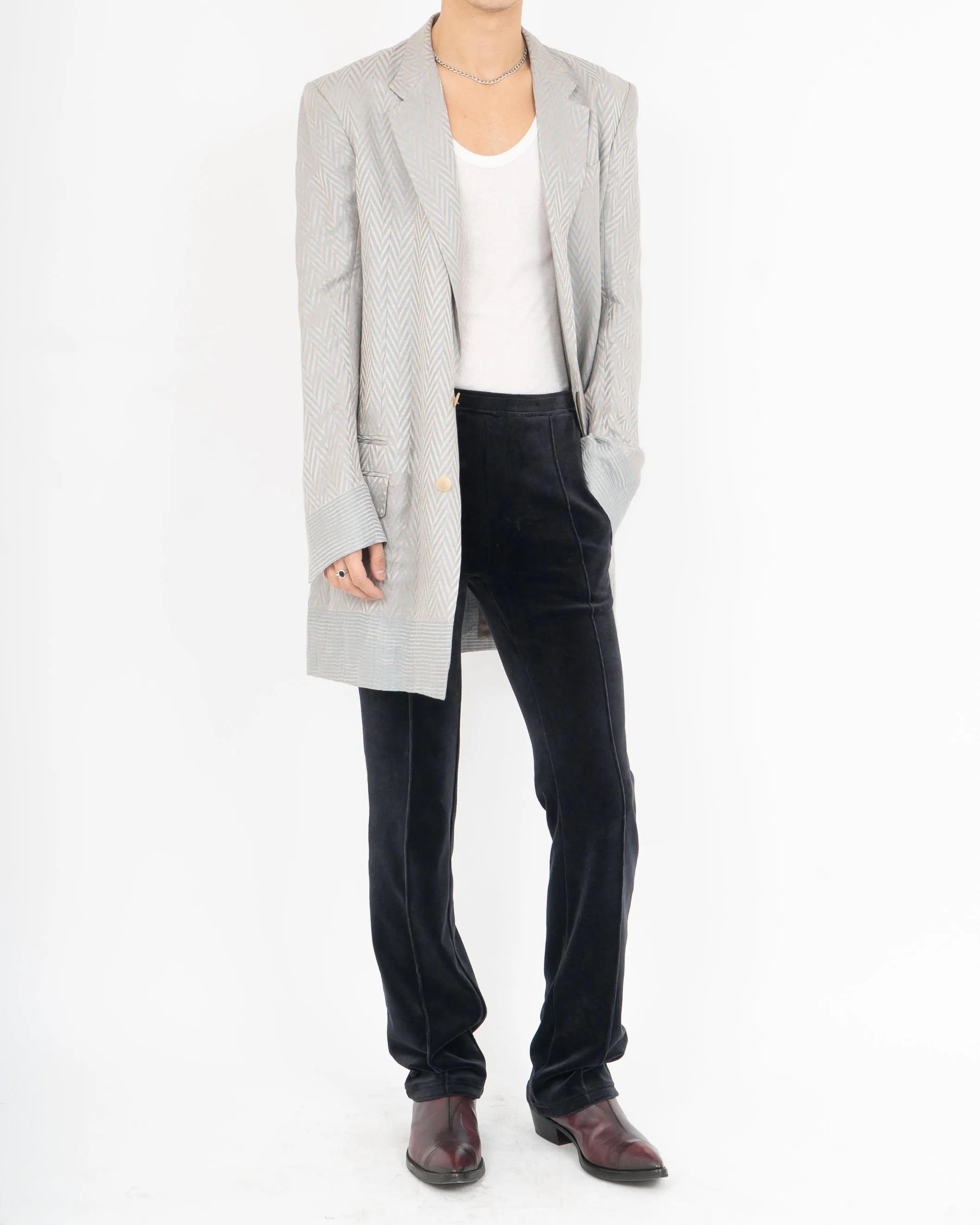 SS15 Chevron Blazer Coat