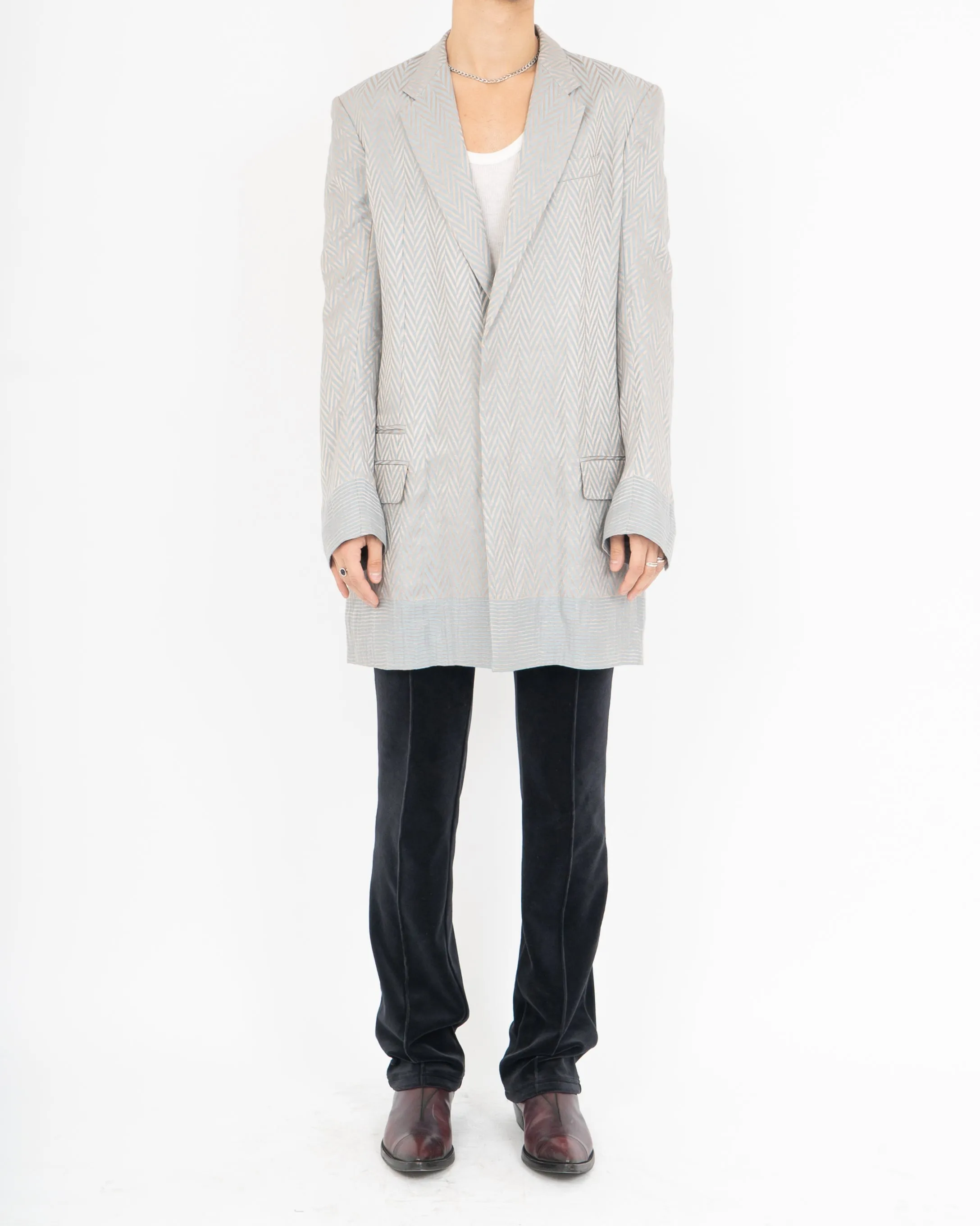 SS15 Chevron Blazer Coat
