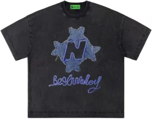 Star Shirt Y2k Oversized Graphic Tees for Men Unisex Vintage Streetwear Shirts