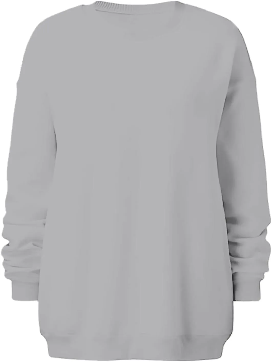 Stessotudo Oversized Sweatshirts for Women Crewneck Long Sleeve Baggy Boyfriend Tops Loose Fit Solid Casual Y2K Streetwear