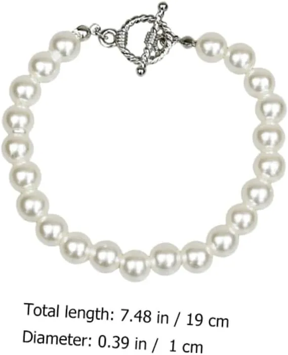 TENDYCOCO Clasp Pearl Bracelet Trendy Bracelets for Women Pearl Bracelets Charming Bracelet Women Bracelet Pearl