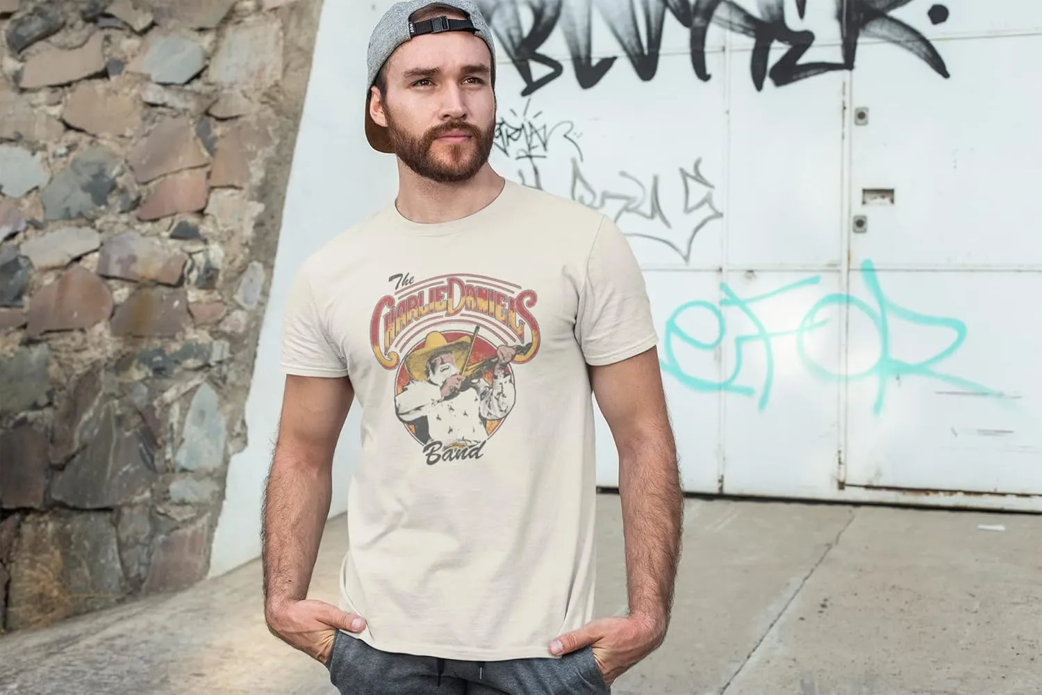 The Charlie Daniels Band T Shirt Logo & Charlie Adult Short Sleeve T Shirts Country Music Vintage Style Graphic Tees