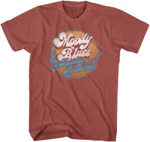 The Moody Blues Music Tuesday Afternoon Adult Short Sleeve T Shirt Vintage Style Graphic Tees