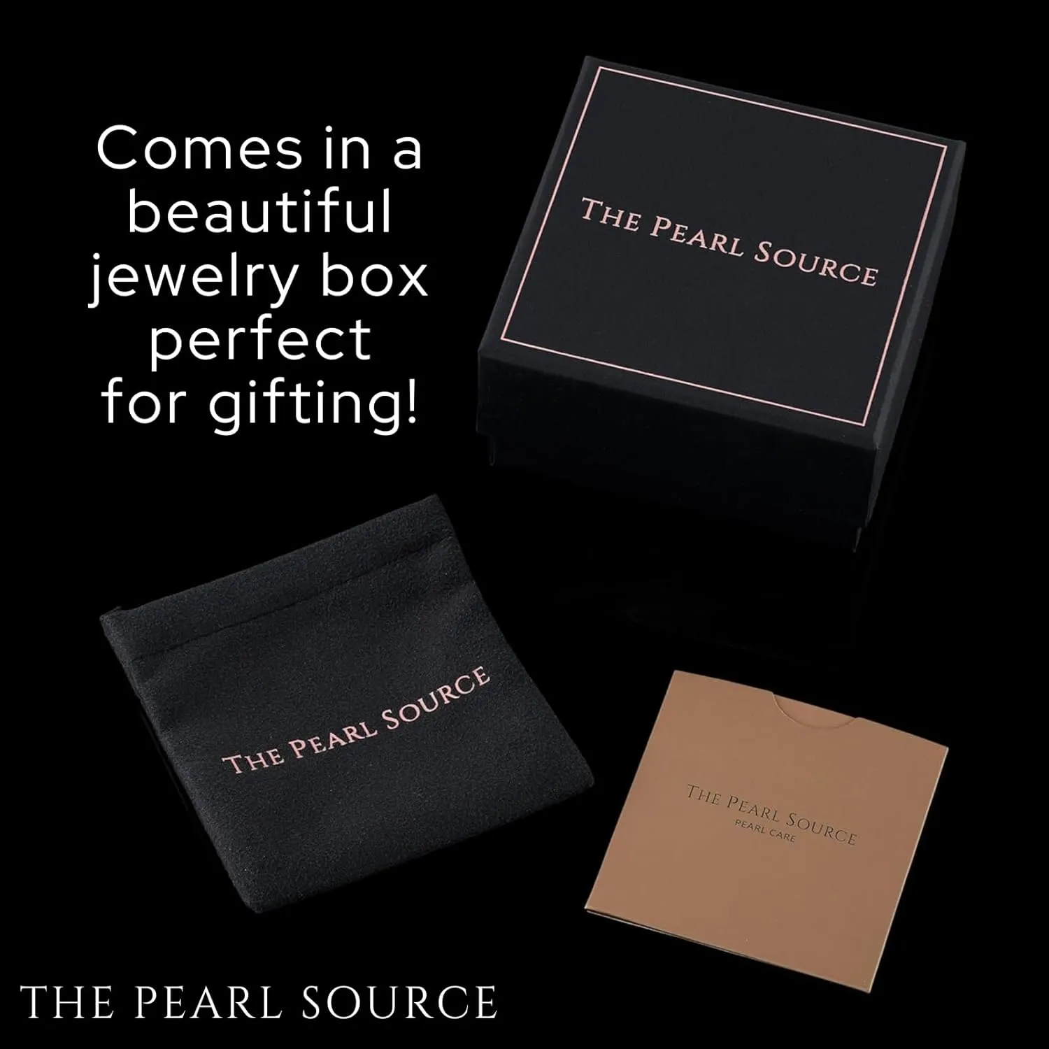 The Pearl Source White Freshwater Pearl Bracelet for Women with Genuine Cultured Pearls, 7.0-7.5mm