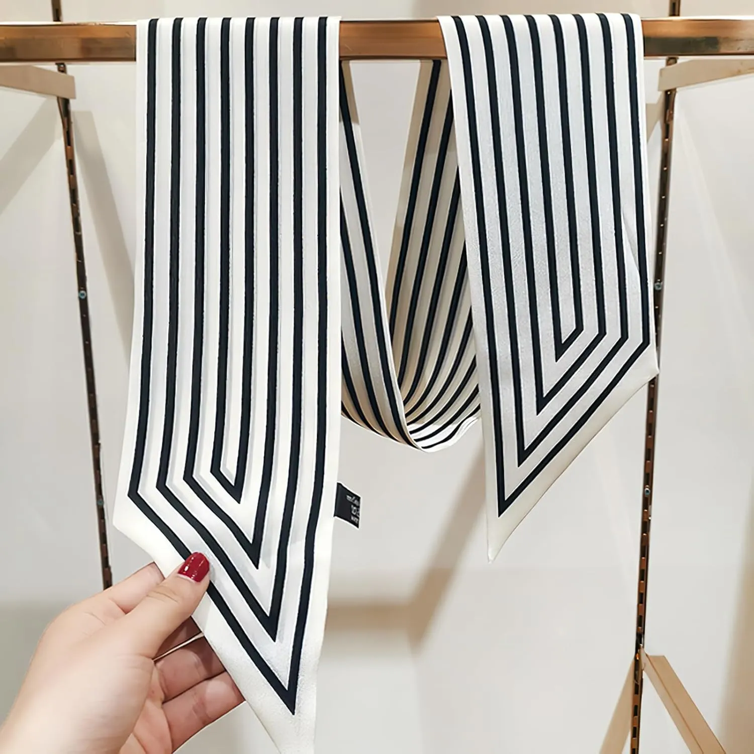 vimate Hair Scarf for Women Fashion Satin Silky Feeling Neck Scarf Bag Purse Scarf for Handbag Handle Etc