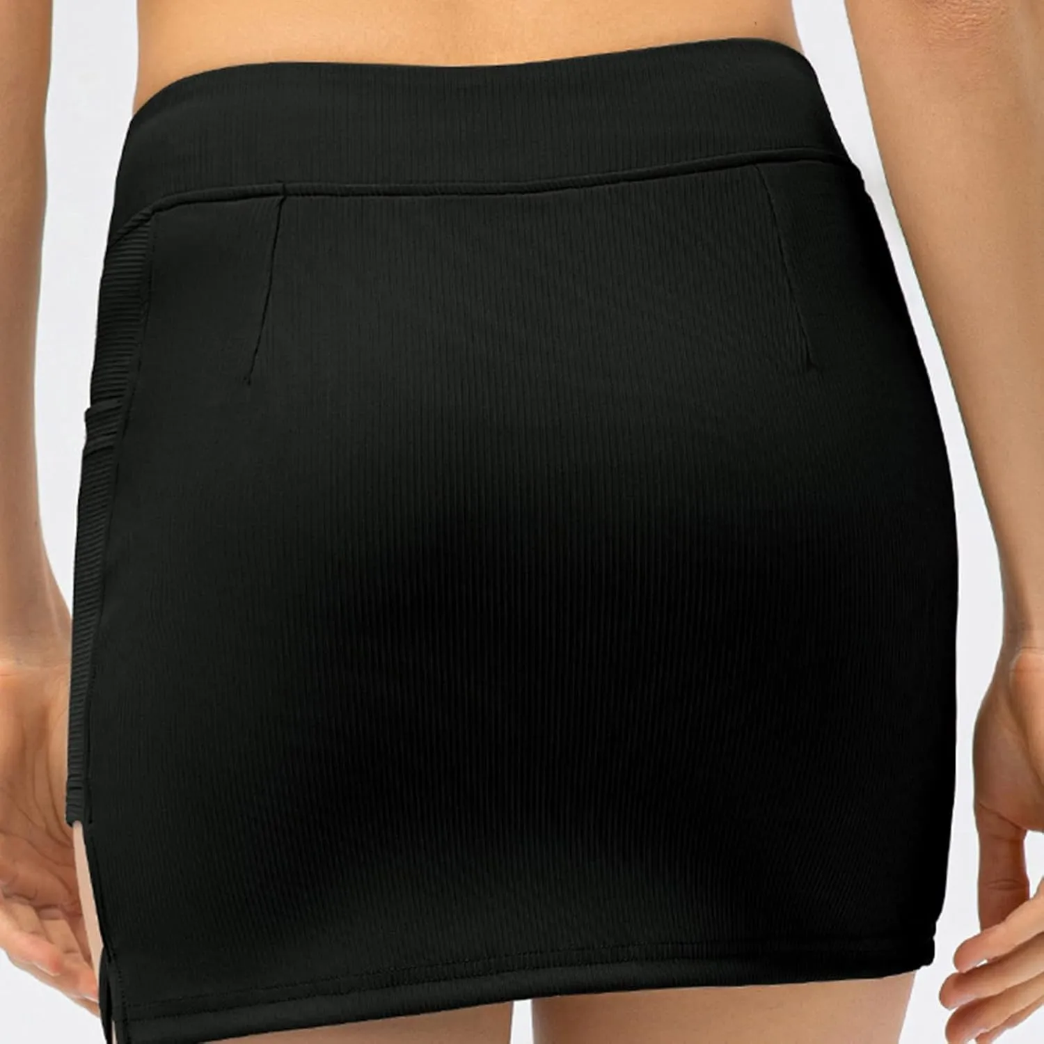 White Skirts for Women Side Lace Up Notch Skirt Sexy Pure Lightweight Soft Comfort Summer Beach Skirts 2025 Outfit
