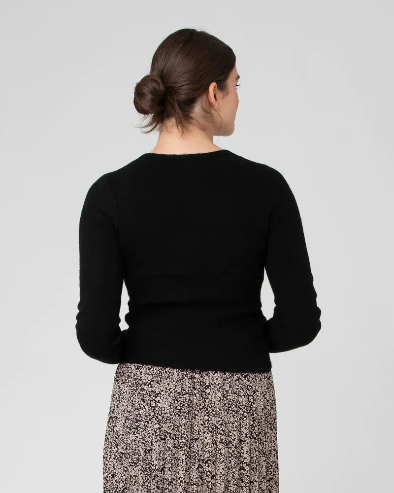 Willa Nursing Knit Black