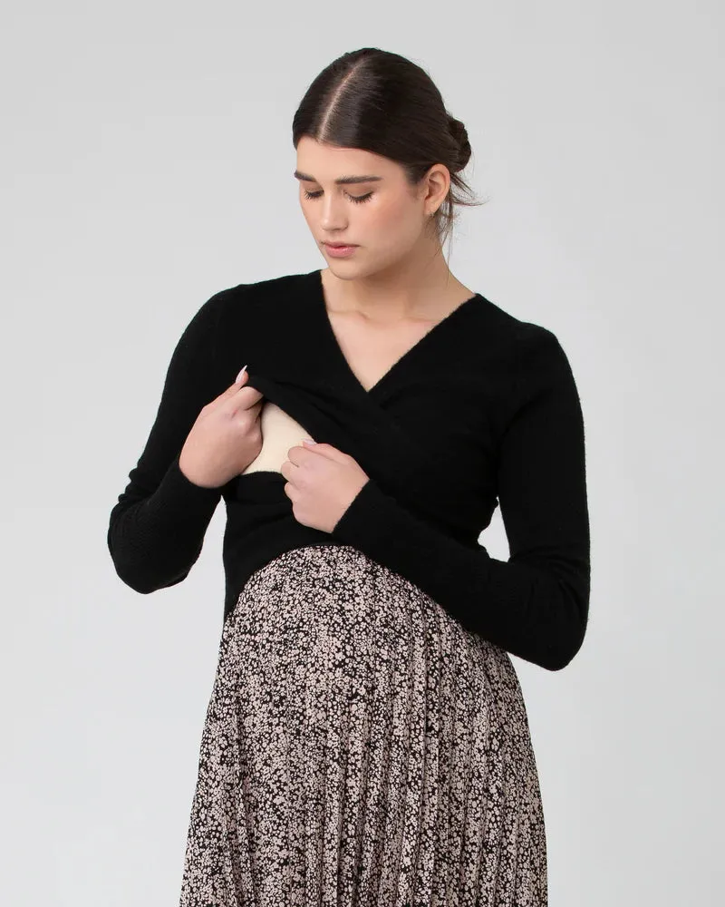 Willa Nursing Knit Black