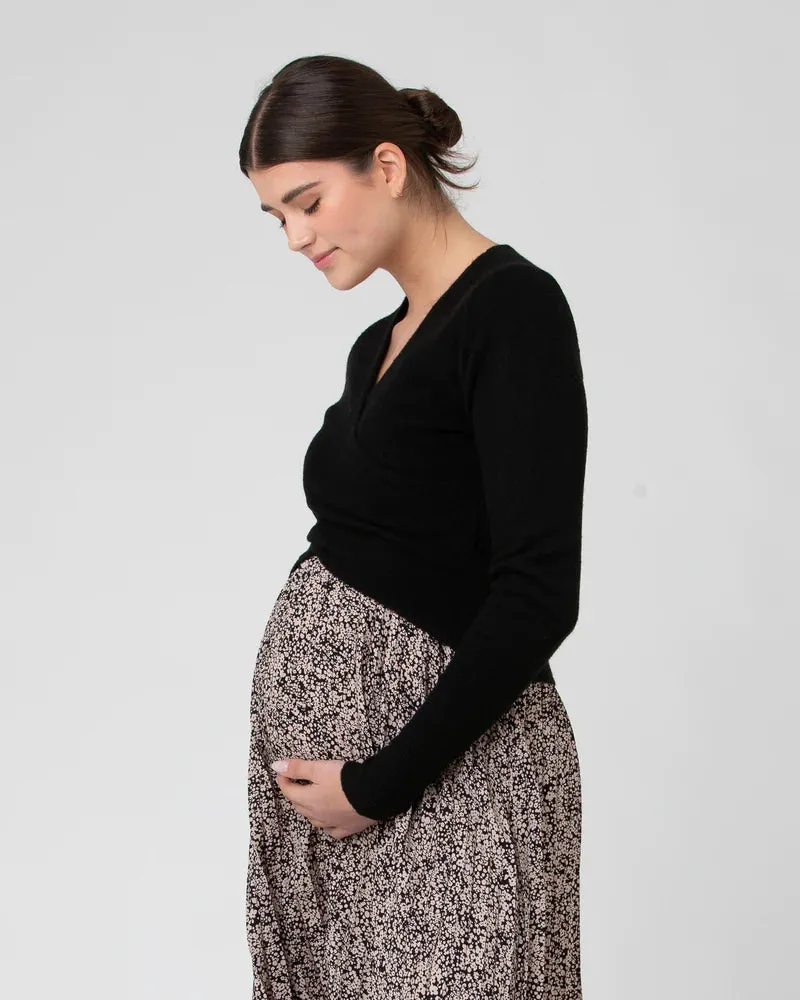 Willa Nursing Knit Black