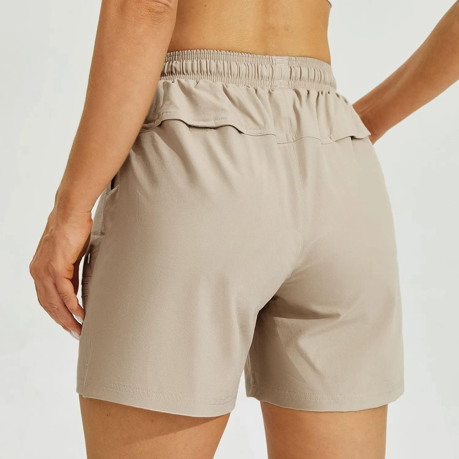 Willit Women's 5" Hiking Shorts Golf Athletic Outdoor Shorts Quick Dry Workout Summer Water Shorts with Pockets
