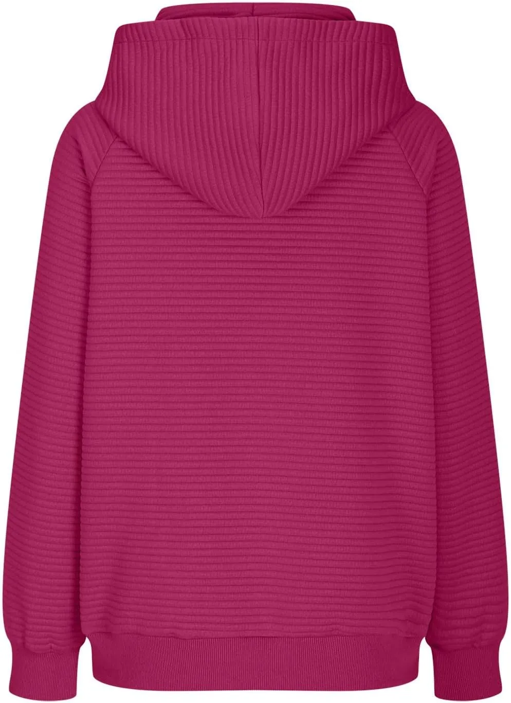 Women Hoodies Casual Hooded Oversized Sweatshirts with Large Pocket Raglan Long Sleeve Loose Solid Pullover Tops