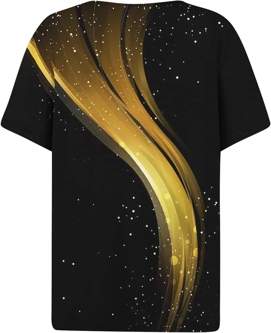 Women Short Sleeve Tops 2024 Summer Casual V Neck Pullover Fashion Plus Size Blouse Tees Printed Button T Shirt