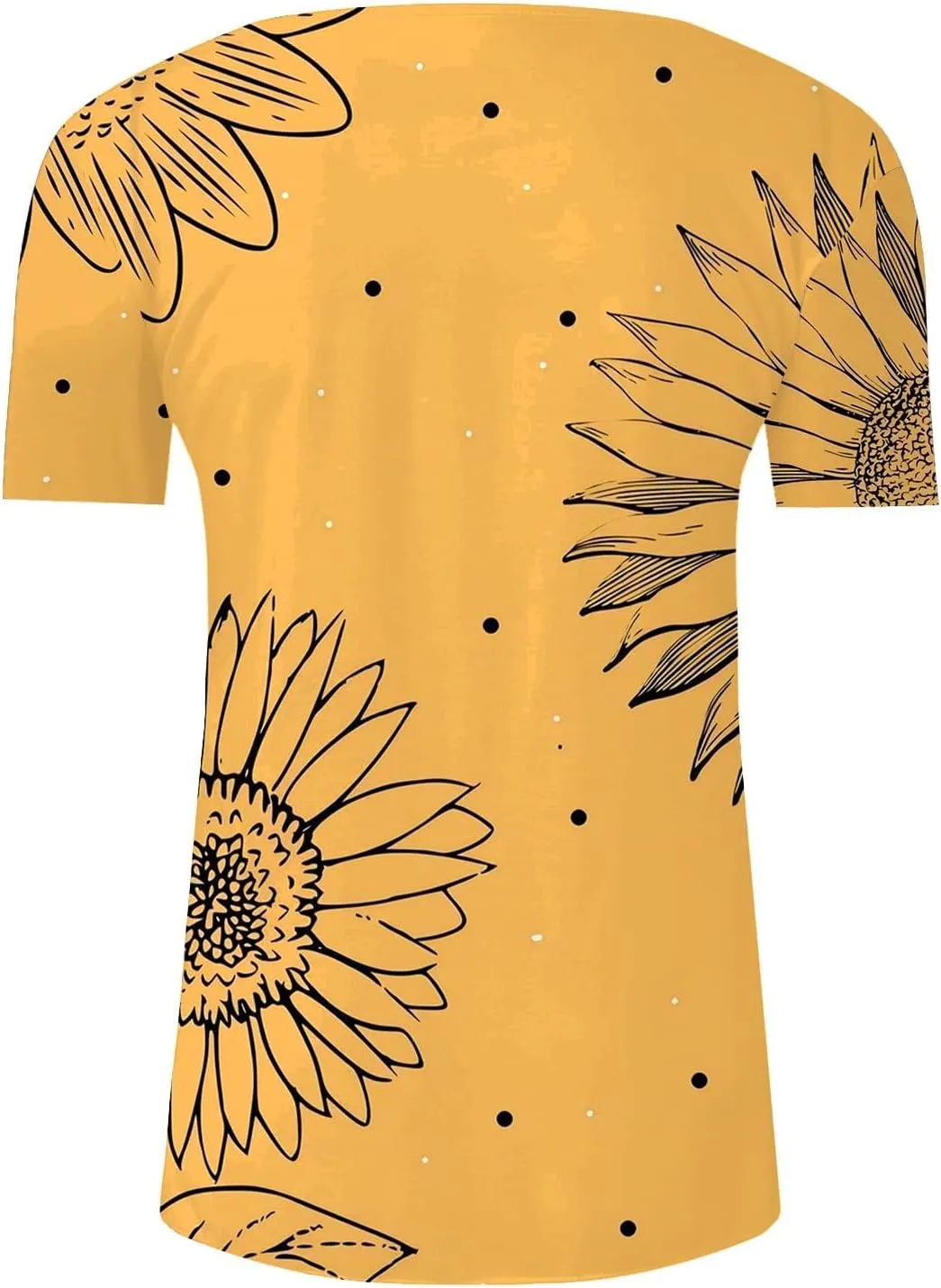 Women Summer Tops 2025 Fashion Short Sleeve V Neck Button Tshirt Boho Floral Printed Causal Dressy Waist Tighten Tee