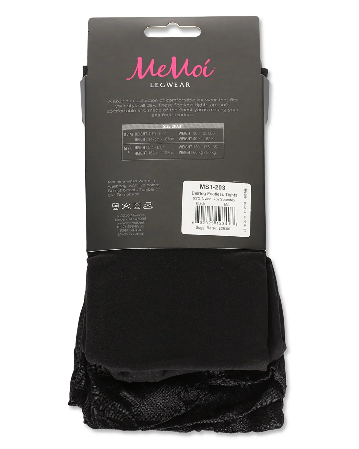 Women's Bell'leg Footless Nylon Tights