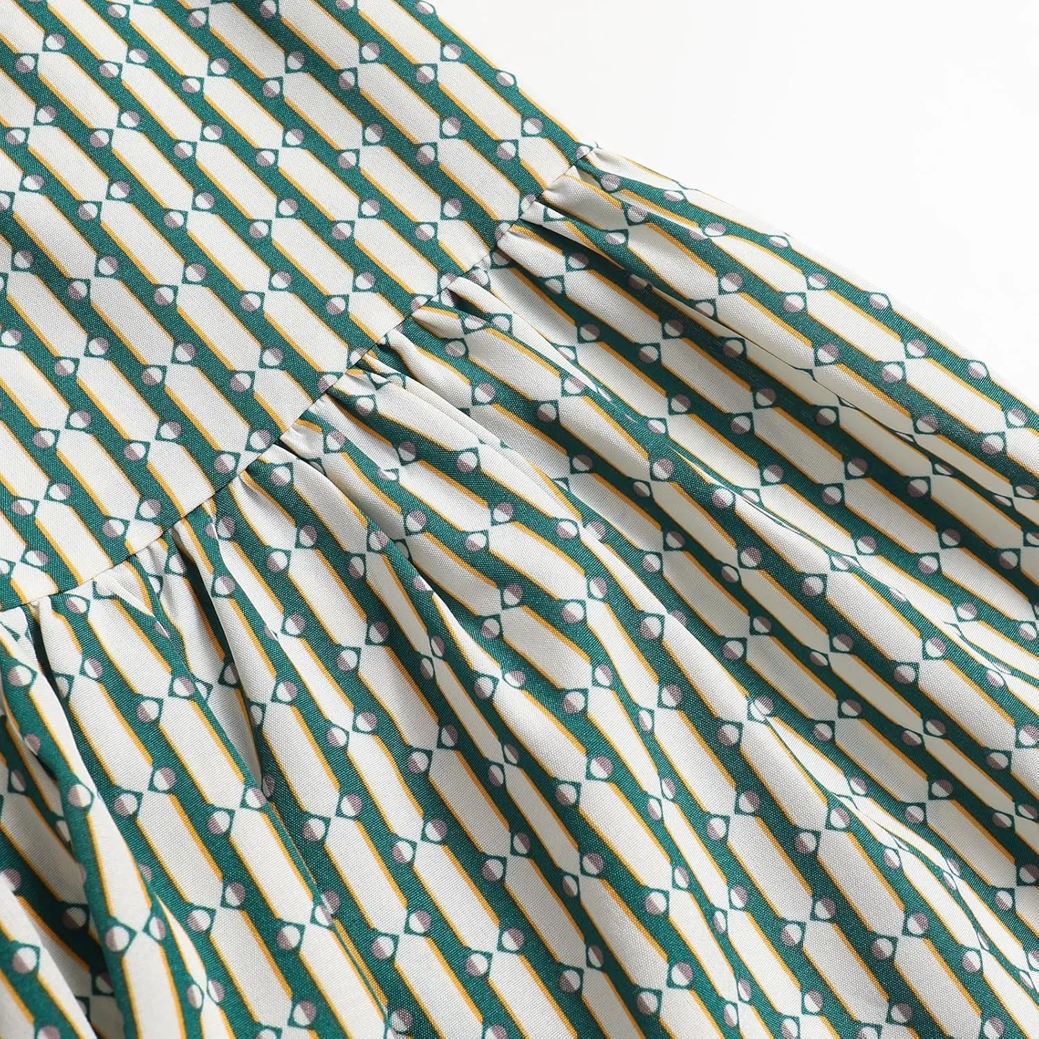 Women's Elastic Waist Skirt Spring Summer Autumn Striped Plaid Skirt Pleated MIDI Skirt