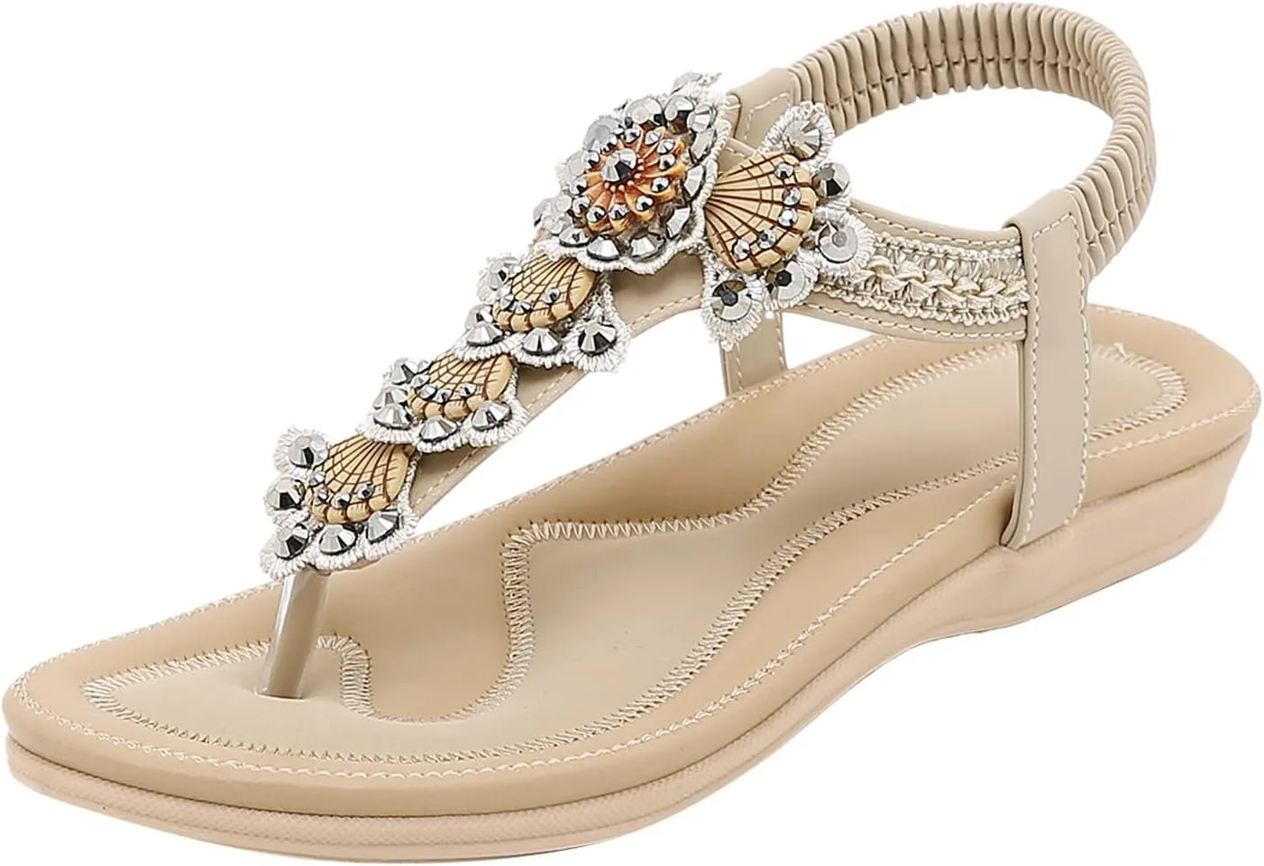 Womens Flip Flops Orthopedic Dress Shoes for Women Boots Walking Sandals Women Sandals Beach Shoes Women Wedge Heels