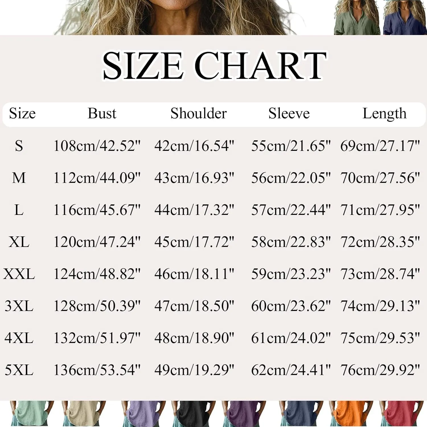 Womens Linen Shirts 3/4 Sleeve V Neck Plain T Shirts Summer Trendy Loose Fit Casual Tops Gauze Boho Blouses