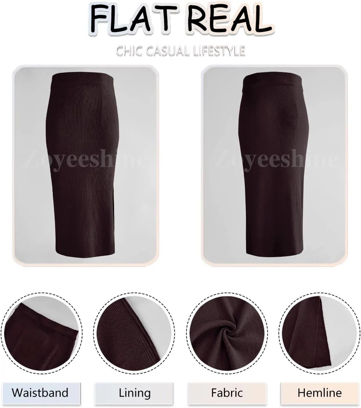 Women's Midi Skirt High Elastic Waist A Line Pleated Midi Skirts Button Front Casual Flared Skirt with Pockets