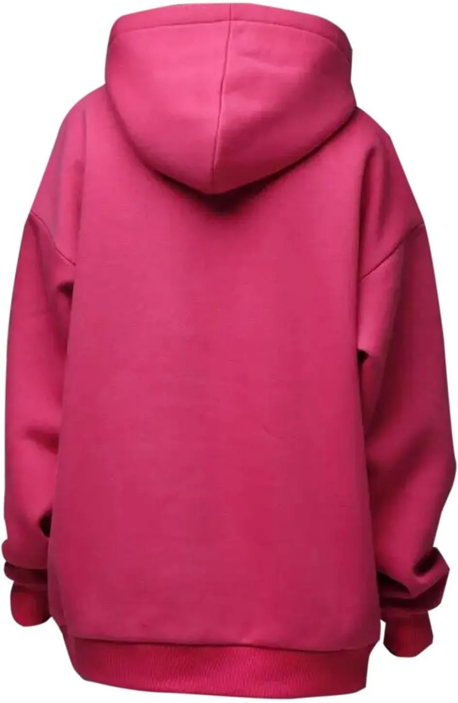 Womens Oversized Hoodie Fall Fashion 2024 Ribbed Cuffs Crewneck Sweatshirt Drop Shoulder Long Sleeve Tops With Pocket