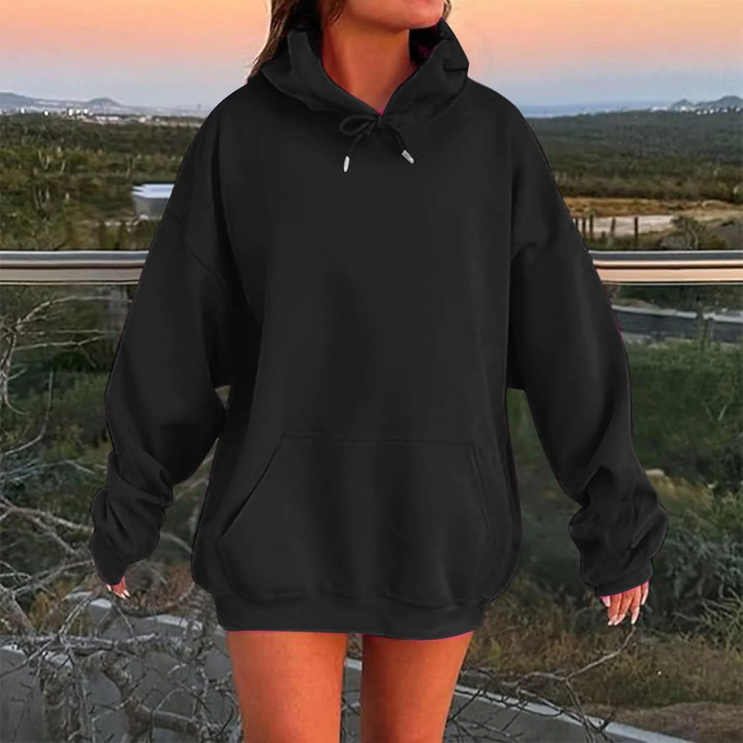 Womens Oversized Hoodies Sweatshirt Pullover Fleece Sweaters Long Sleeve Winter Fall Outfits Fashion Y2k Cute Clothes
