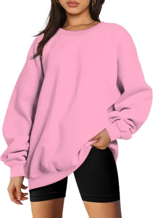 Women's Oversized Sweatshirt Crewneck Long Sleeve Loose Pullover Tops Casual Fall Clothes Fashion Outfits 2024