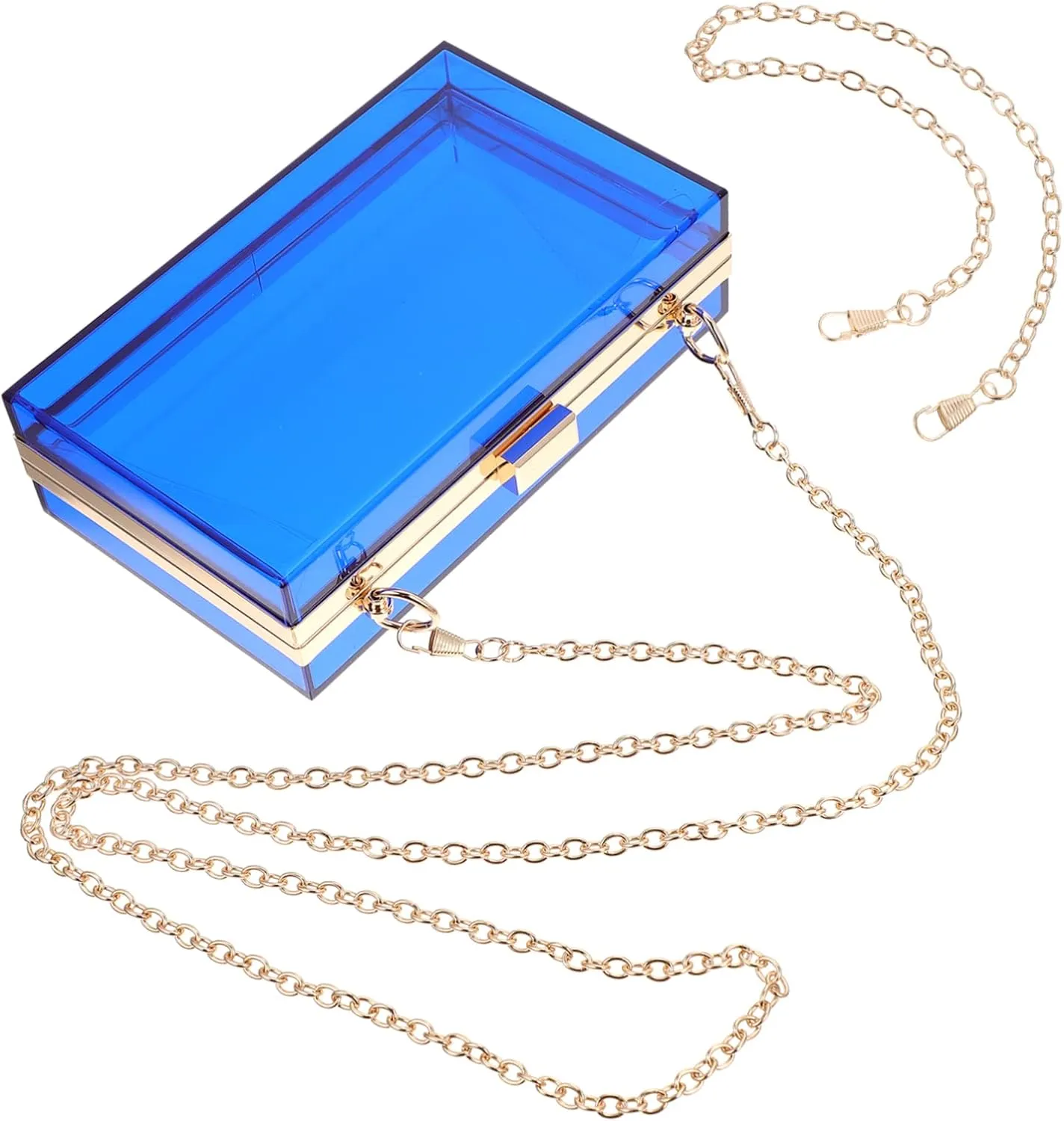Women's Small Square Bag Woman Pouch Clear Shoulder Handbag Dressy Crossbody Bags for Women Clear Clutch