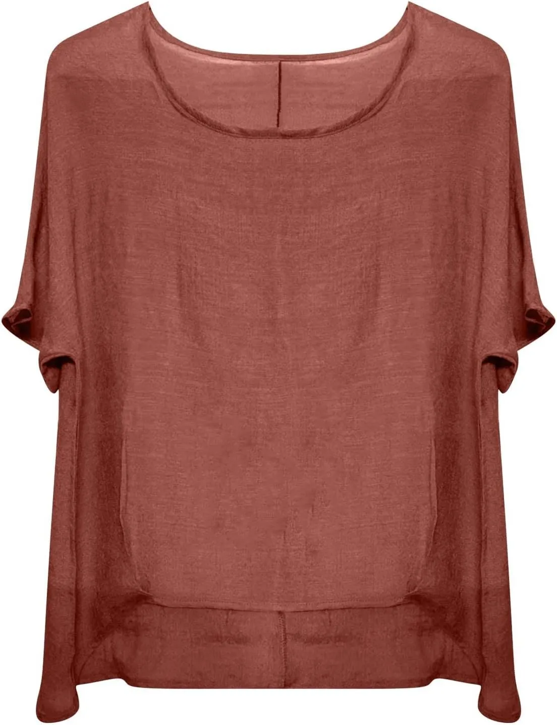 Women's Summer Cotton Linen Boho Floral Short Sleeve Tunic Tops Casual Comfy Womens Tops Oversized Business