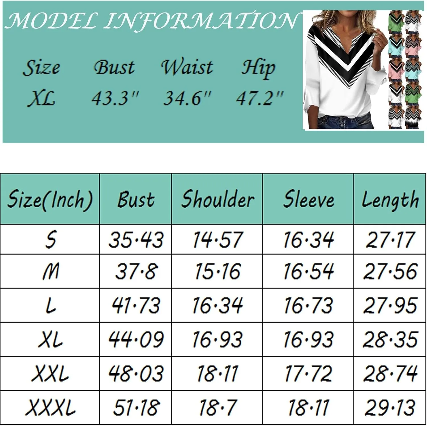 Women's Summer Tops Floral Print V Neck Basic Tees Bell 3/4 Sleeve Loose Casual Tunic Tops Summer Baggy Work Tops