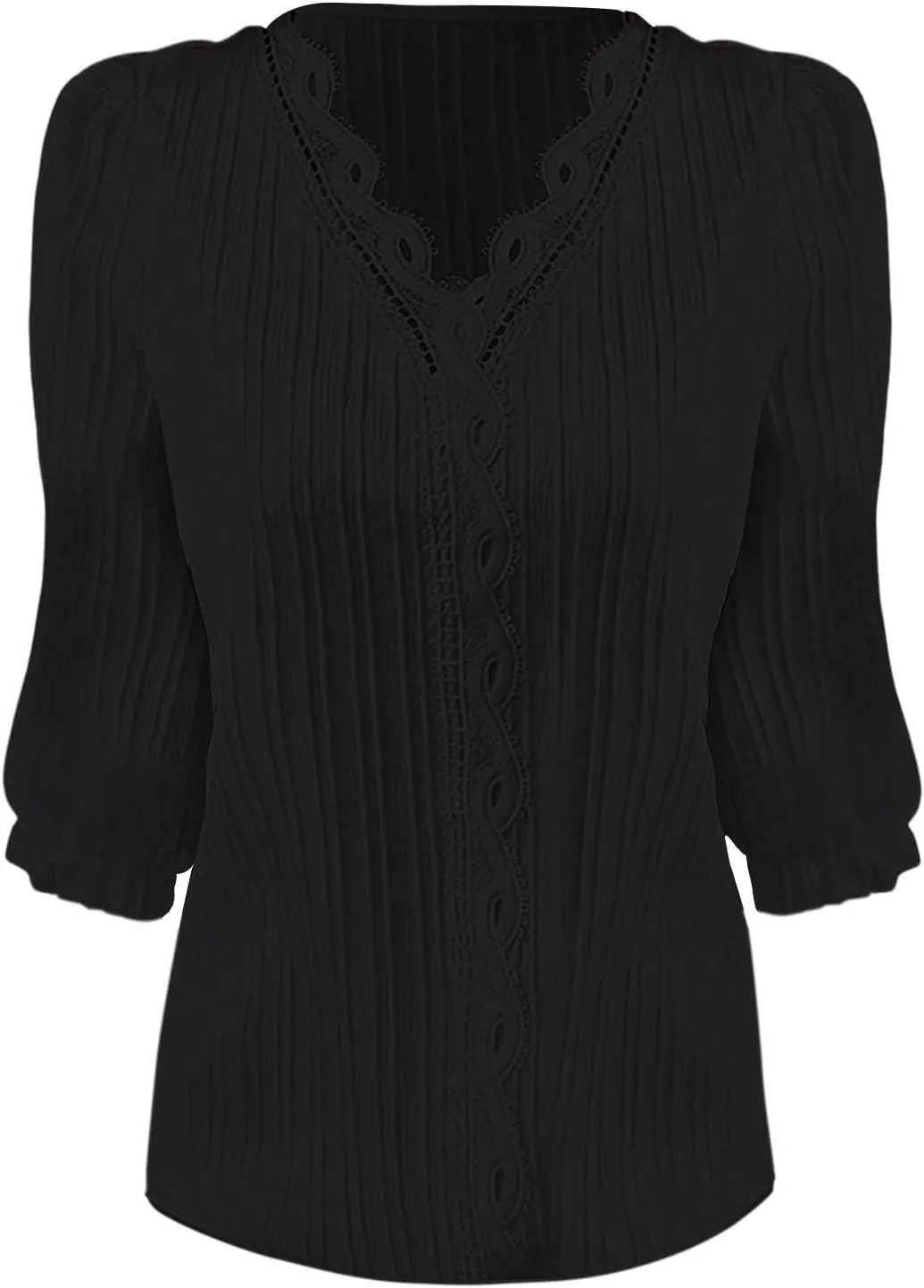 Womens Tops 2025 Trendy Lace Hollow Short Sleeve Shirt Casual Dressy Blouse Solid V Neck Summer Going Out T Shirts