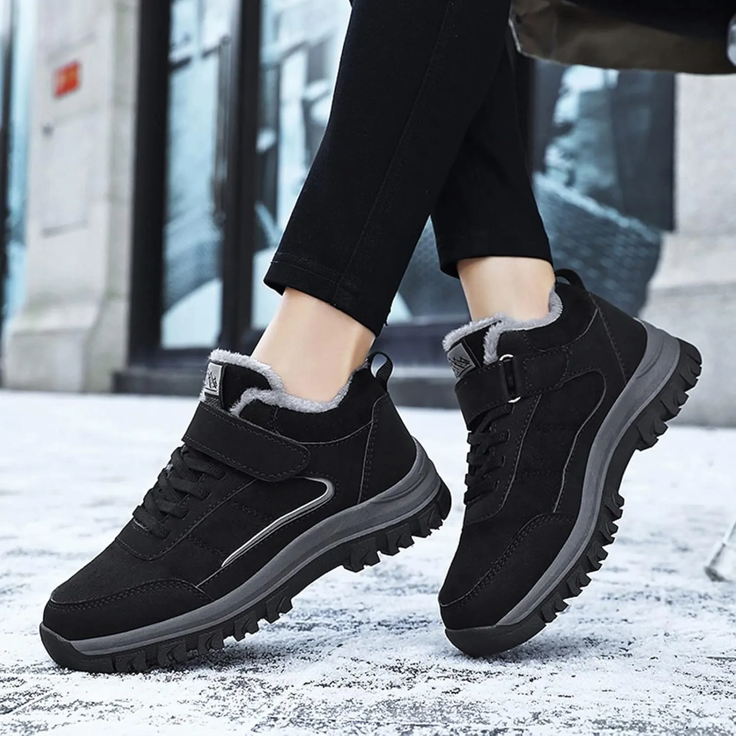 Womens Wide Size 10.5 Snow Boots Women's Winter Boots Wide Width Waterproof Winter Boots for Women Slip ons Outdoor Waterproof Rubber Boots for Women Snow Shoes for Women Slip on