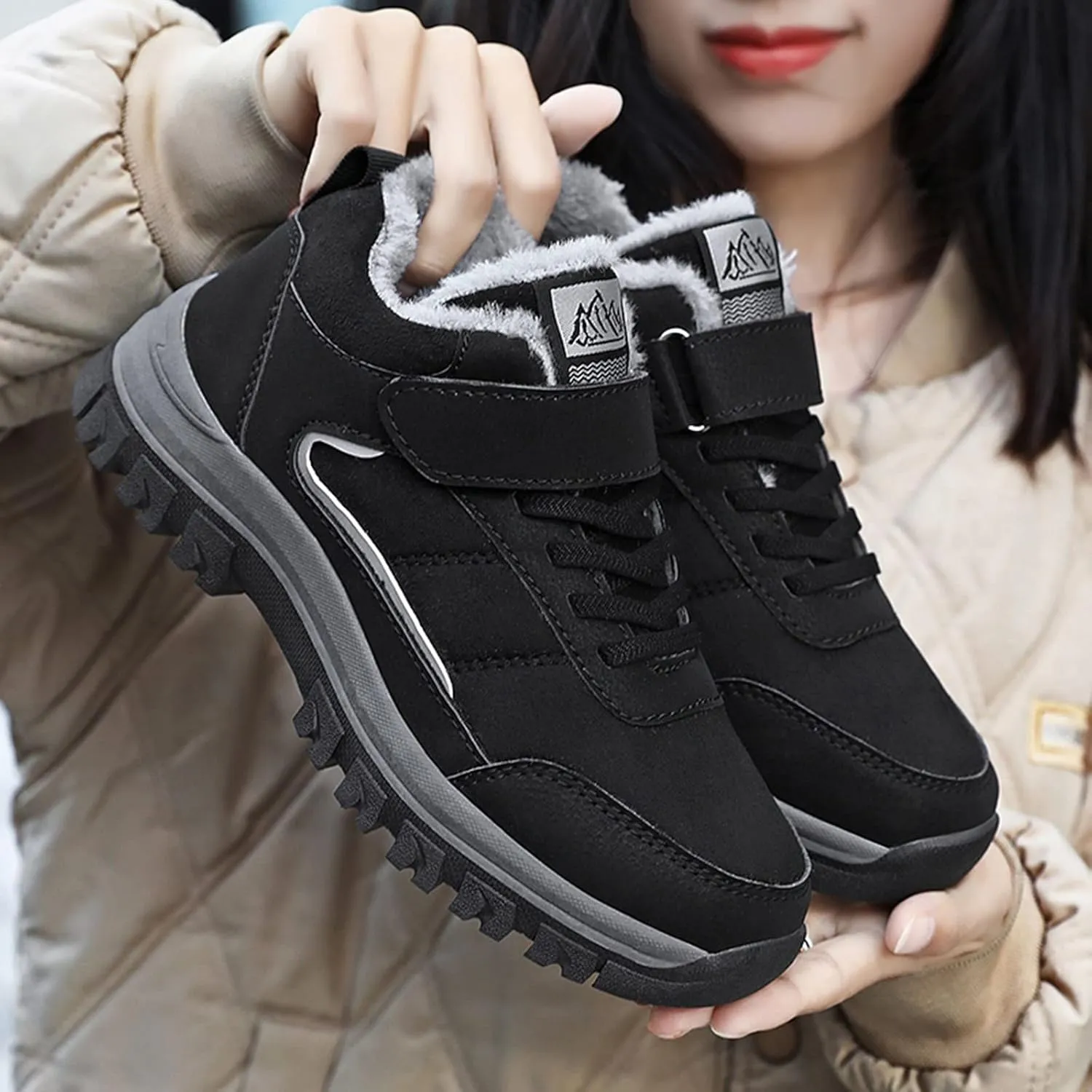 Womens Wide Size 10.5 Snow Boots Women's Winter Boots Wide Width Waterproof Winter Boots for Women Slip ons Outdoor Waterproof Rubber Boots for Women Snow Shoes for Women Slip on