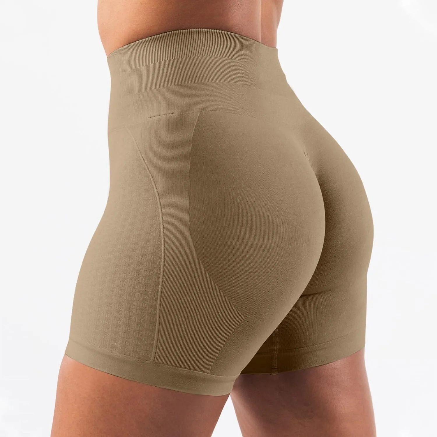 Womens Workout Shorts Scrunch Gym Butt Lifting Seamless Yoga Shorts High Waisted Athletic Running Bike Shorts