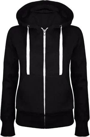 Womens Zip Up Hoodies Casual Lightweight Long Sleeve Jackets Drawstring Hooded Sweatshirt Fall Outfits with Pockets