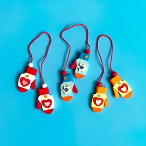 Wood Mitten Ornament